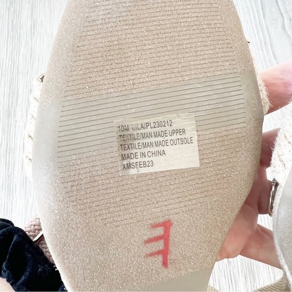 NWOB Joie Women’s Lila Straw Jute Wedge Sandal Ankle Strap 10 - Picture 7 of 7